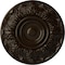 Ekena Millwork Whitman Ceiling Medallion (For Canopies up to 3 3/4"), Hand-Painted Bronze, 13"OD x 1 3/8"P CM13WHBZS - alternate 1